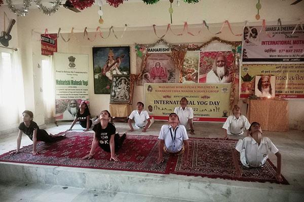 International Yog Day Celebration at MVM Jammu.
